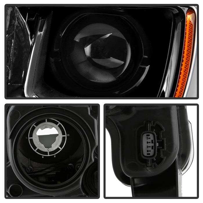 SPYDER xTune Jeep Grand Cherokee Halogen Headlight - OE Black (HD-JH-JGC17-OE-BK-SET) 9960154