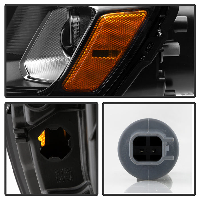 SPYDER xTune Jeep Grand Cherokee Halogen Headlight - OE Black (HD-JH-JGC17-OE-BK-SET) 9960154