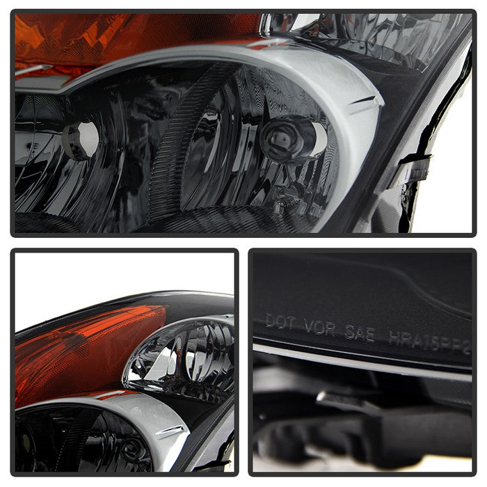 SPYDER Xtune Nissan Altima 07-09 Sedan OEM Style Headlights Halogen Only Black Smoked HD-JH-NA07-AM-BSM 9028830