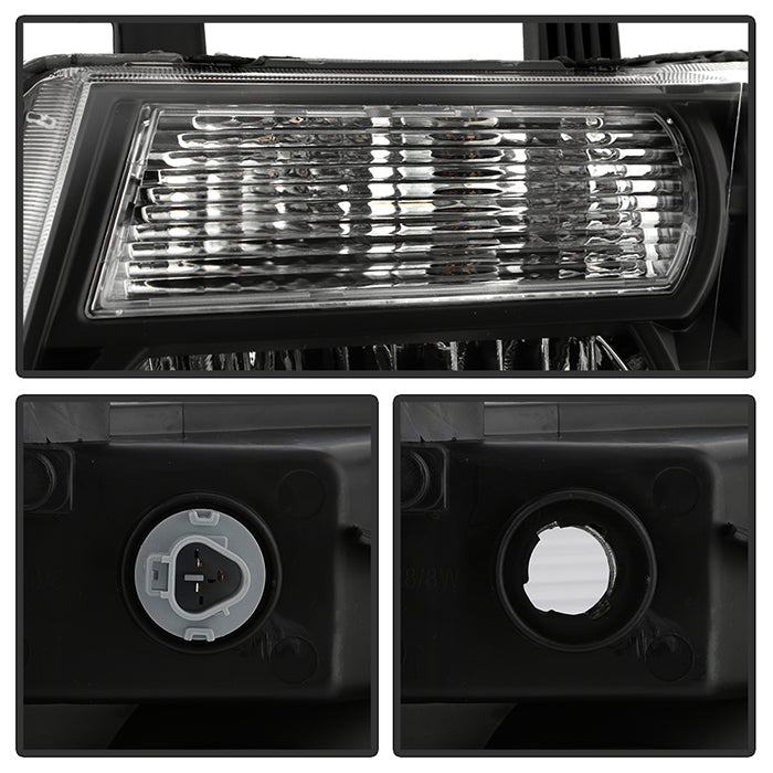 SPYDER Xtune Nissan Pathfinder 08-11 Amber Crystal Headlights Black HD-JH-NP08-AM-BK 5072887