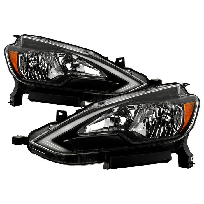 SPYDER xTune 16-19 Nissan Sentra LED Headlights - Black (HD-JH-NS16-LED-BK) 9950575