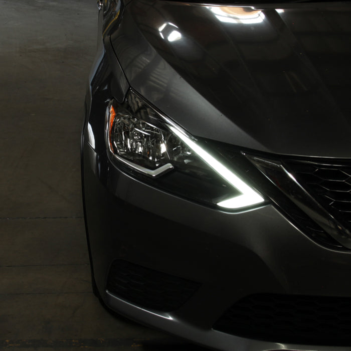 SPYDER xTune 16-19 Nissan Sentra LED Headlights - Black (HD-JH-NS16-LED-BK) 9950575