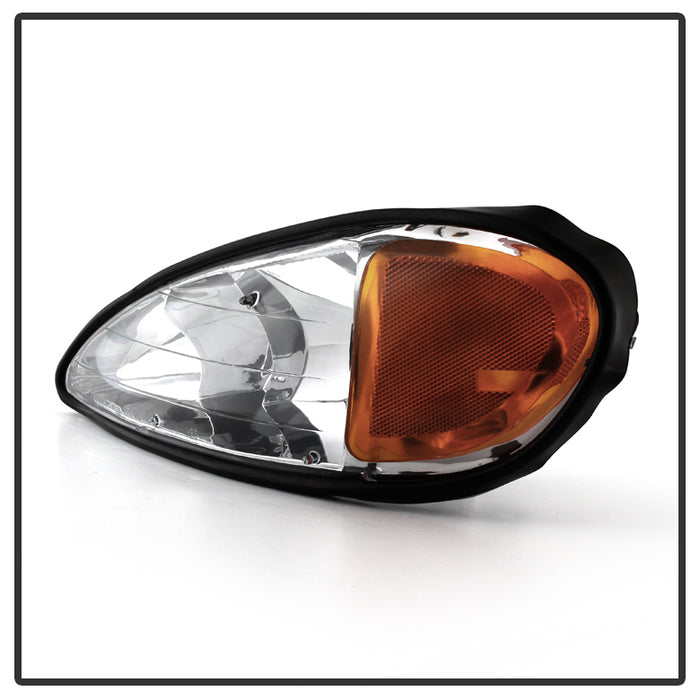 SPYDER Xtune Pontiac Grand Am 99-05 Crystal Headlights Chrome HD-JH-PGAM99-AM-C 9023514