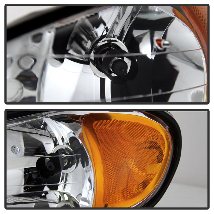 SPYDER Xtune Pontiac Grand Am 99-05 Crystal Headlights Chrome HD-JH-PGAM99-AM-C 9023514