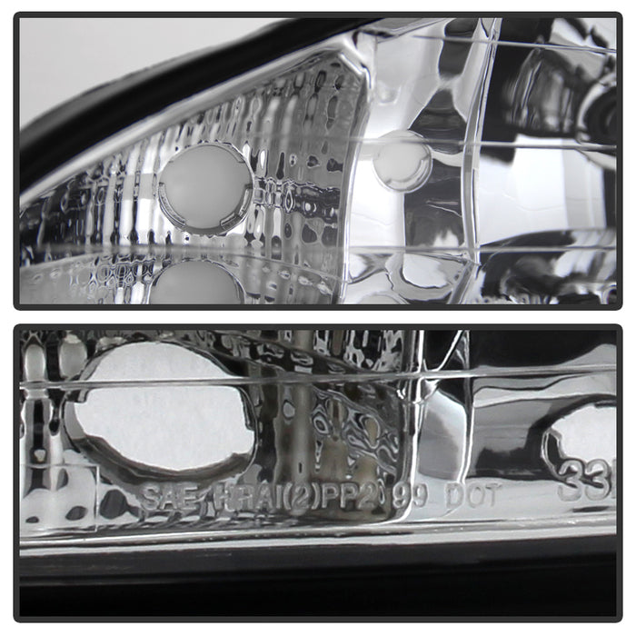 SPYDER Xtune Pontiac Grand Am 99-05 Crystal Headlights Chrome HD-JH-PGAM99-AM-C 9023514