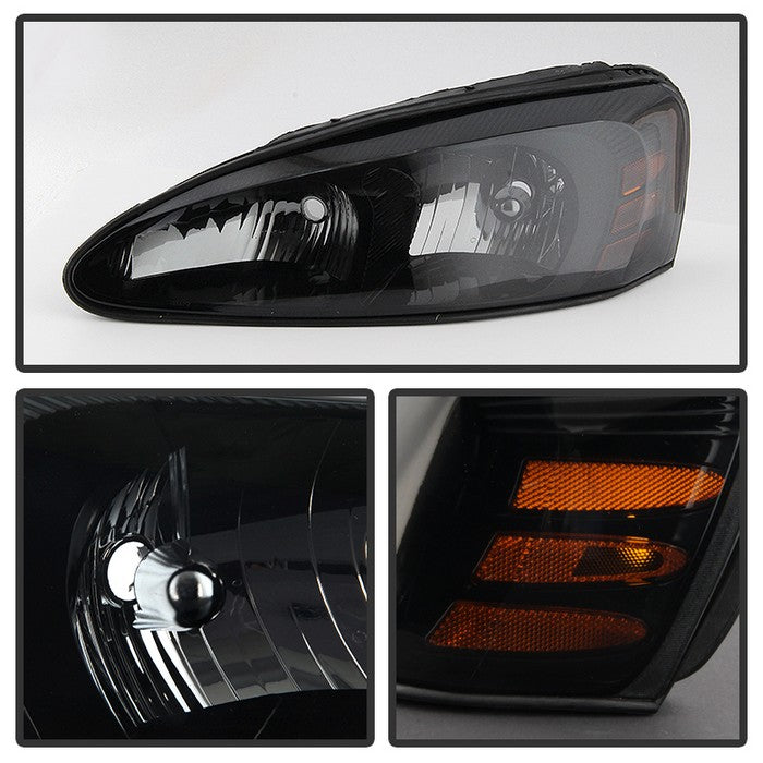SPYDER Xtune Pontiac Grand Prix 04-08 Crystal Headlights Black Smoke HD-JH-PGPRIX04-AM-BSM 9029400