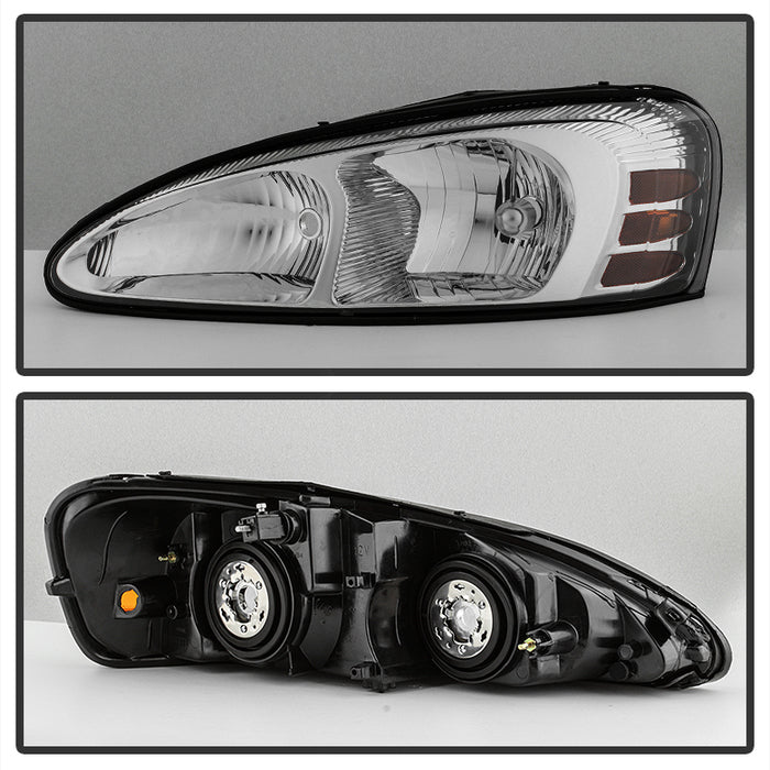 SPYDER Xtune Pontiac Grand Prix 04-08 Crystal Headlights Chrome HD-JH-PGPRIX04-AM-C 9023651