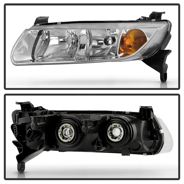 SPYDER 00-02  Saturn L Series OEM Style Headlights - Set - Chrome (HD-JH-SALS00-AM-C) 9054785