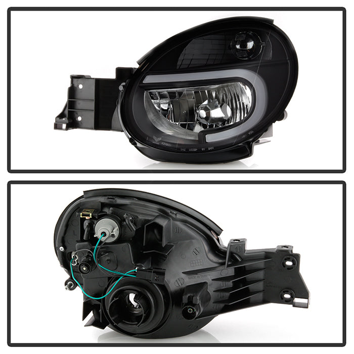 SPYDER xTune Subaru Impreza 14-16 Headlights With Light Tube DRL - Black HD-JH-SI02-LB-BK 9047411