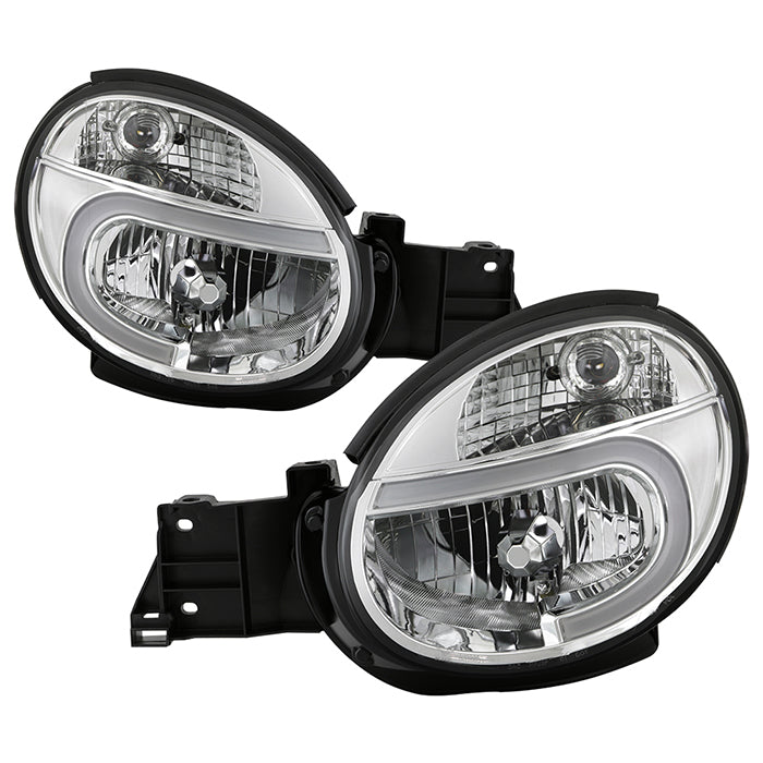 SPYDER xTune 02-03 Subaru WRX Headlights w/ Light Tube DRL (HD-JH-SI02-LB-C) 9047428