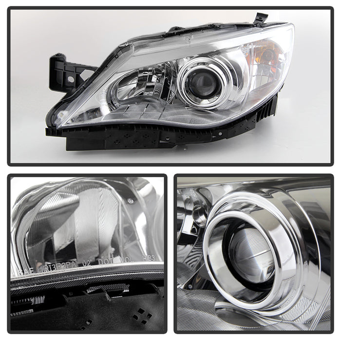 SPYDER Xtune Subaru Impreza Wrx 08-14 Halogen Models Only Headlights Chrome HD-JH-SI08-AM-C 9028274