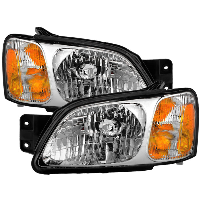 SPYDER 00-04 Subaru Legacy GT (w/o Sport Package) OEM Style Headlights -Set- Chrome(HD-JH-SLEG00-C) 9054808