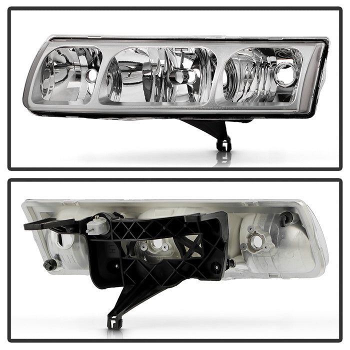 SPYDER 02-04 Saturn VUE OEM Style Headlights - Set - Chrome (HD-JH-SVUE02-OE) 9054815