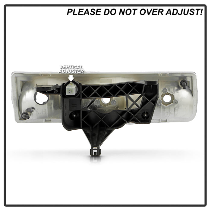 SPYDER 02-04 Saturn VUE OEM Style Headlights - Set - Chrome (HD-JH-SVUE02-OE) 9054815