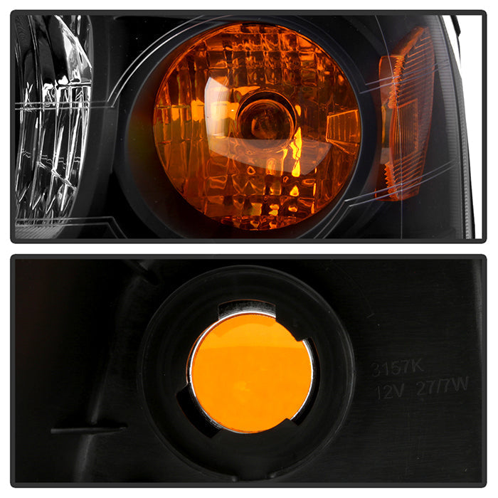 SPYDER Xtune Saturn Vue 06-07 Crystal Headlights Black HD-JH-SVUE06-AM-BK 9024030