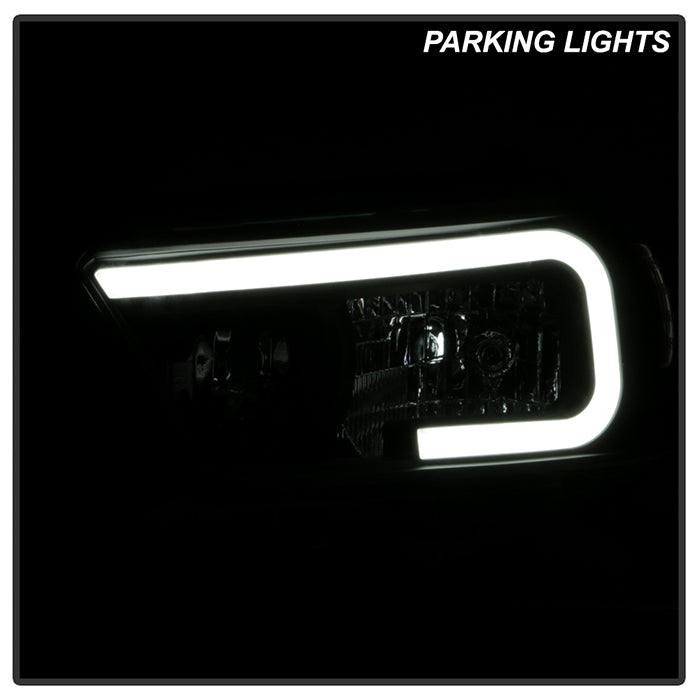 xTune Toyota 4Runner 10-13 LED Light Bar Headlights - Black - HD-JH-T4R10-LB-BK 9050169