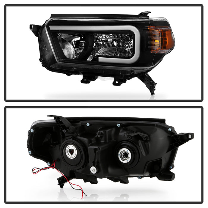 xTune Toyota 4Runner 10-13 LED Light Bar Headlights - Black - HD-JH-T4R10-LB-BK 9050169