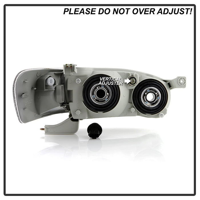 SPYDER Xtune Toyota Corolla 01-02 Crystal Headlights w/ Amber Corner Lights Black HD-JH-TC01-AM-BK 5072948