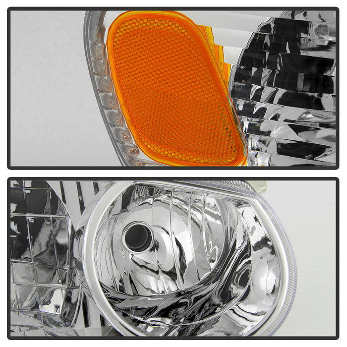 SPYDER xTune Toyota Corolla 01-02 OE Style Headlights w/Amber Corner Lights - Chrome HD-JH-TC01-AM-C 9937255