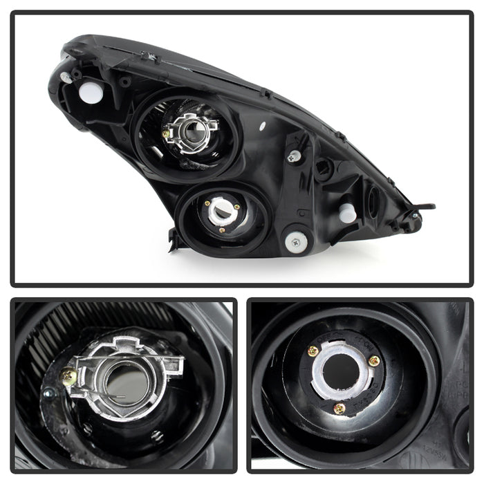 SPYDER Xtune Toyota Celica 00-05 Crystal Headlights Halogen Model Only Black HD-JH-TCE00-BK 9024054
