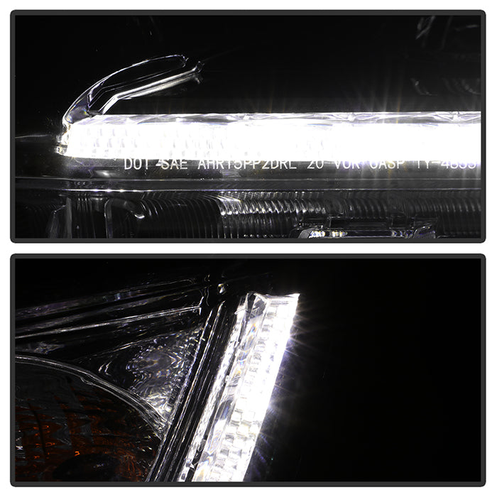 xTune Toyota Highlander 17-19 w/LED DRL Halogen Headlight - OE Black Left HD-JH-THIGH17SE-OE-BK-L 9949470