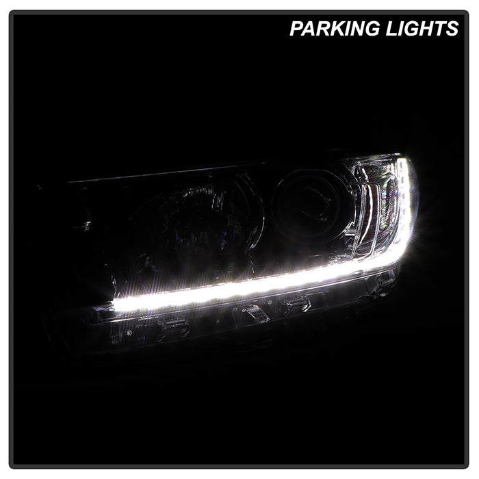 xTune Toyota Highlander 17-19 w/LED DRL Halogen Headlight - OE Black Left HD-JH-THIGH17SE-OE-BK-L 9949470