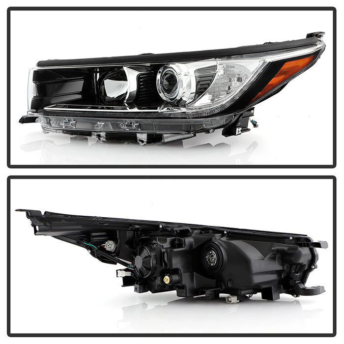 xTune Toyota Highlander 17-19 w/LED DRL Halogen Headlight - OE Black Left HD-JH-THIGH17SE-OE-BK-L 9949470
