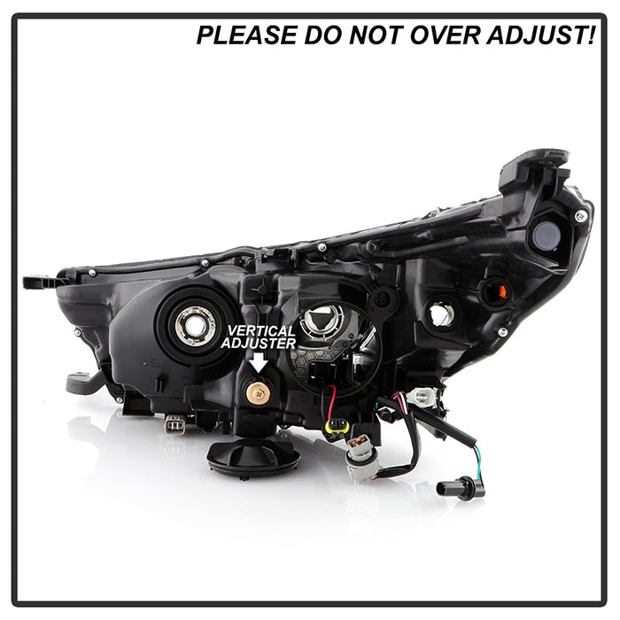xTune Toyota Highlander 17-19 w/LED DRL Halogen Headlight - OE Black Right HD-JH-THIGH17SE-OE-BK-R 9949487