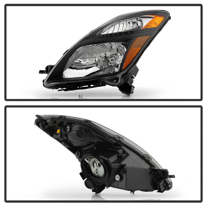 SPYDER xTune Toyota Prius Halogen Models Only 06-09 OEM Style Headlights - Black HD-JH-TPRI06-AM-BK 9035968