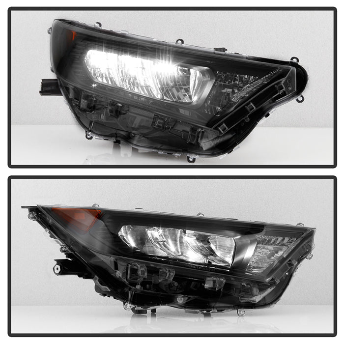 xTune Toyota RAV4 19-20 Passenger Side Black Bezel LED Headlights - OE Right HD-JH-TRAV419-OE-BK-R 9949166