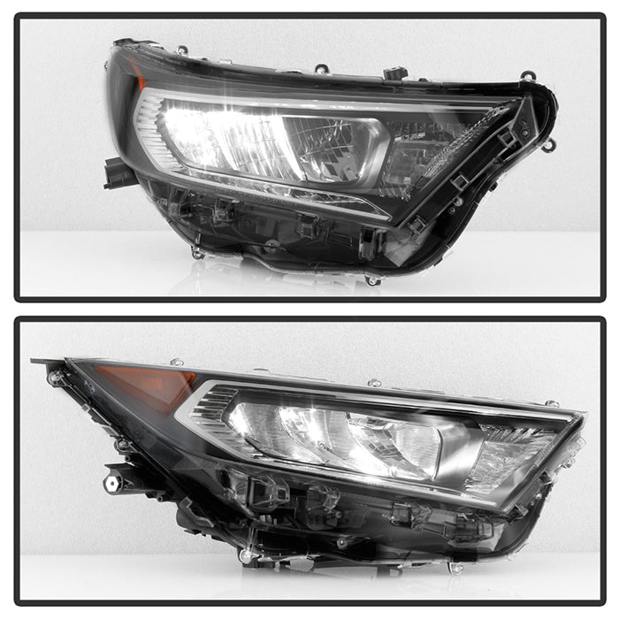 xTune Toyota RAV4 19-20 Passenger Side Chrome Bezel LED Headlights- OEM Right HD-JH-TRAV419-OE-R 9949142