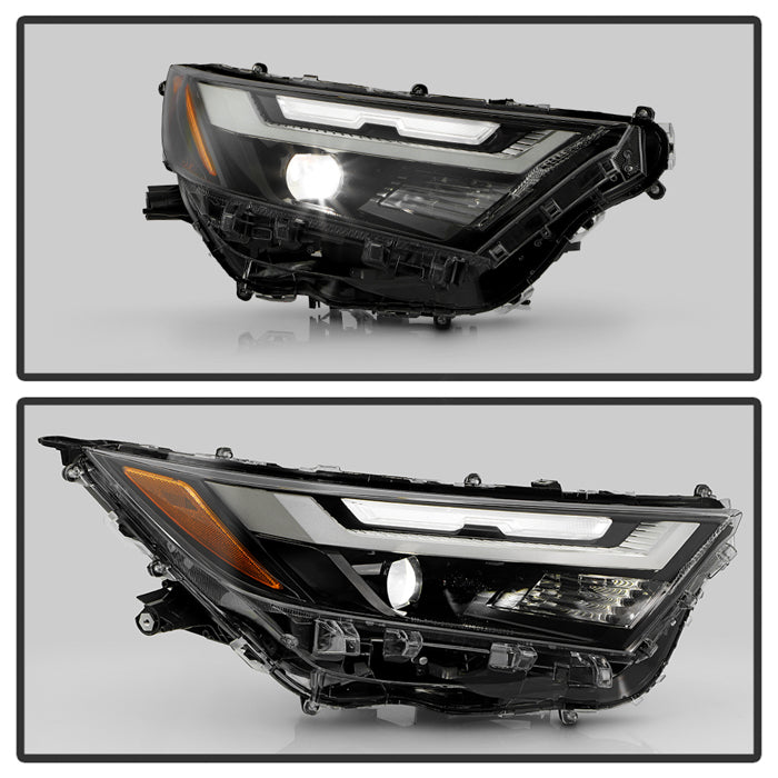 SPYDER 22-24 Toyota RAV4 LED High Low Beam w/Halogen Bulb Headlight- Right (HD-JH-TRAV422-LED-OE-R) 9959486