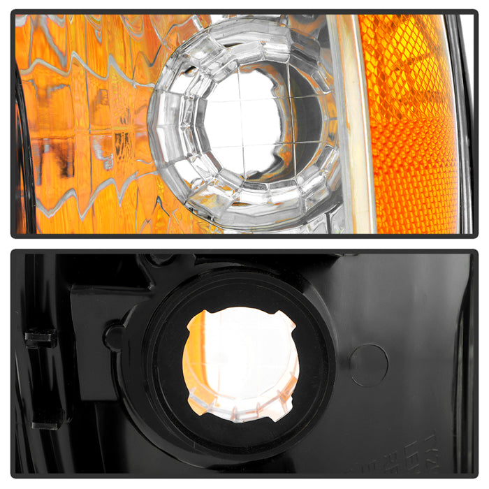 SPYDER 01-03 Toyota Sienna OEM Style Headlights w/ Corner Signal Light - Chrome (HD-JH-TSIE01-SET-C) 9054822