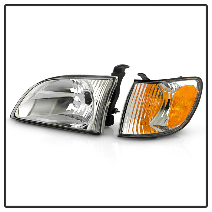SPYDER 01-03 Toyota Sienna OEM Style Headlights w/ Corner Signal Light - Chrome (HD-JH-TSIE01-SET-C) 9054822