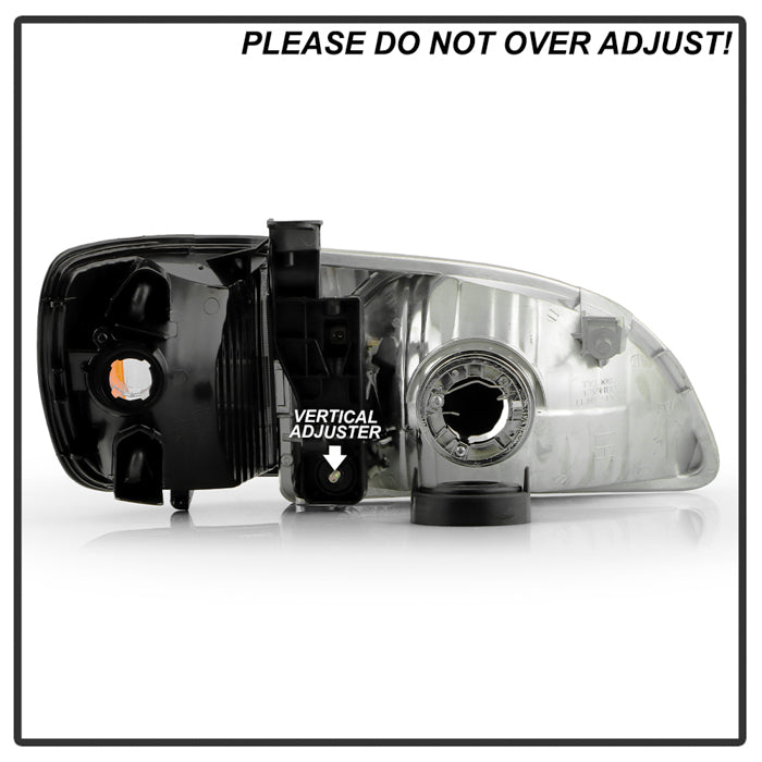 SPYDER 01-03 Toyota Sienna OEM Style Headlights w/ Corner Signal Light - Chrome (HD-JH-TSIE01-SET-C) 9054822