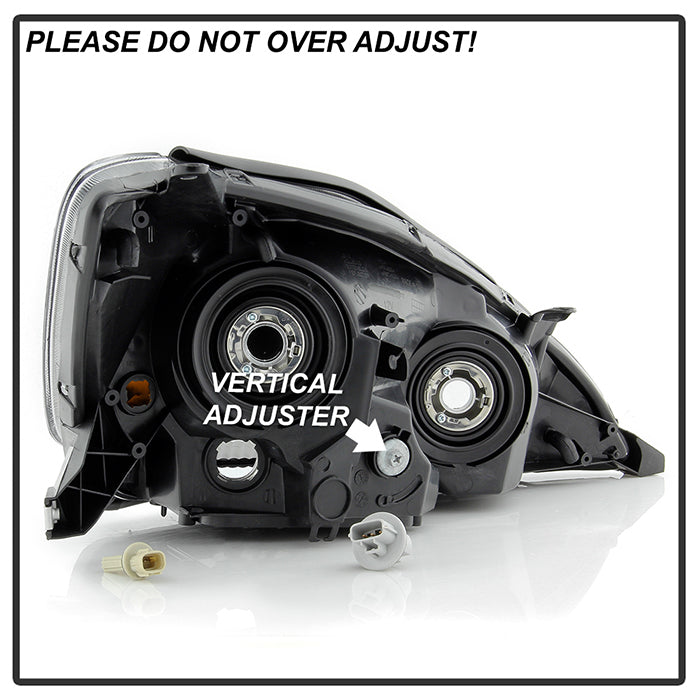 SPYDER xTune 04-05 Toyota Sienna Halogen ONLY OEM Style Headlights - Black (HD-JH-TSIE04-AM-BK) 9047565
