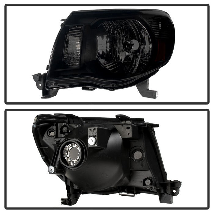SPYDER Xtune Toyota Tacoma 05-11 Amber Crystal Headlights Black Smoked HD-JH-TT05-AM-BSM 9030420