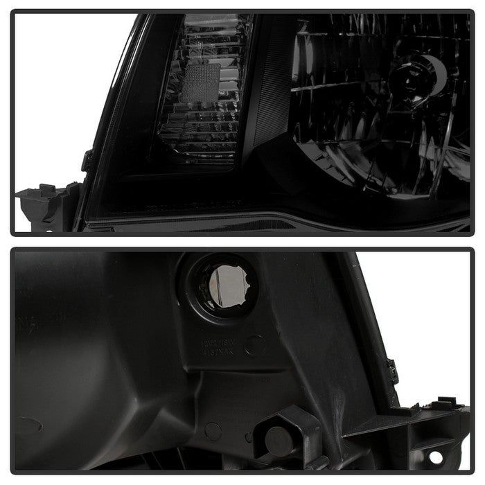 SPYDER Xtune Toyota Tacoma 05-11 Amber Crystal Headlights Black Smoked HD-JH-TT05-AM-BSM 9030420