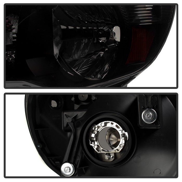 SPYDER Xtune Toyota Tacoma 05-11 Amber Crystal Headlights Black Smoked HD-JH-TT05-AM-BSM 9030420