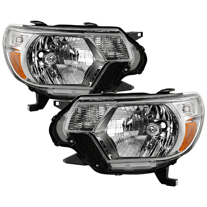 SPYDER Xtune Toyota Tacoma 2012-2015 OEM Style Headlights Chrome HD-JH-TTA12-AM-C 9031083