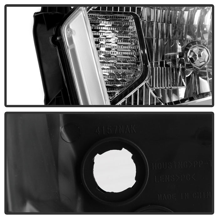 SPYDER xTune 14-17 Toyota Tundra w/o Running Lights OEM Style Halogen Headlights - Chrm (HD-JH-TTU14-AM-C) 9039690