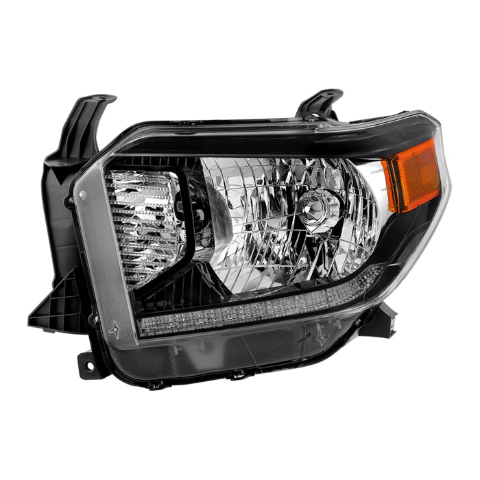 SPYDER 14-21 Toyota Tundra w/LED DRL OE Left Halogen Headlight - Black (HD-JH-TTU14-DRL-OE-BK-L) 9959271