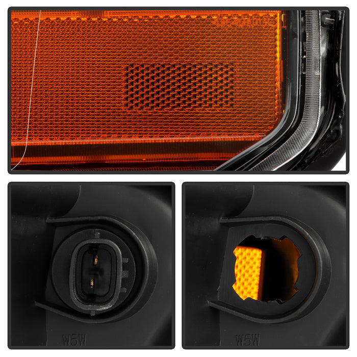 SPYDER 14-21 Toyota Tundra w/LED DRL OE Left Halogen Headlight - Black (HD-JH-TTU14-DRL-OE-BK-L) 9959271