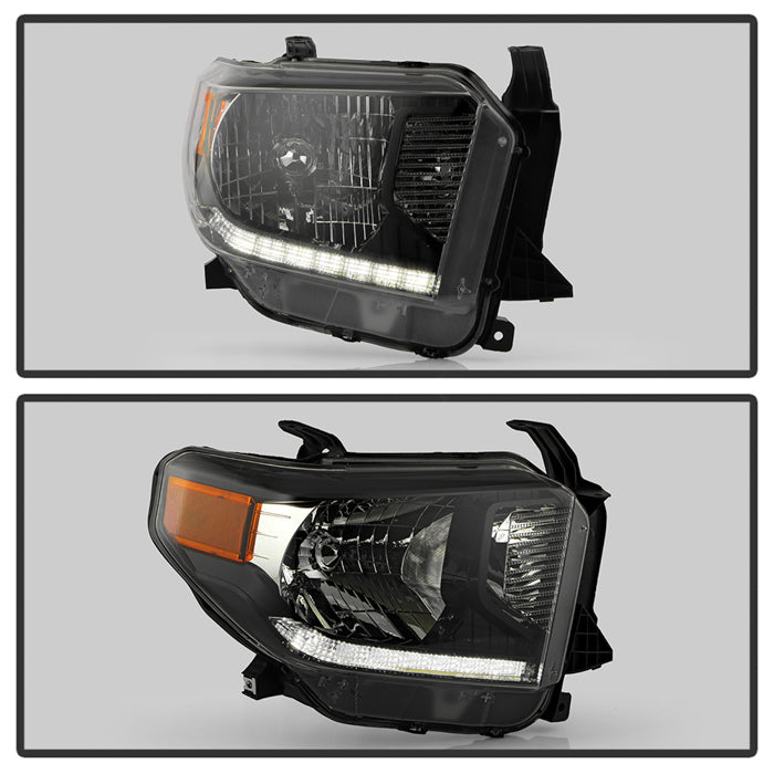 SPYDER 14-21 Toyota Tundra w/LED DRL OE Right Halogen Headlight - Black (HD-JH-TTU14-DRL-OE-BK-R) 9959288