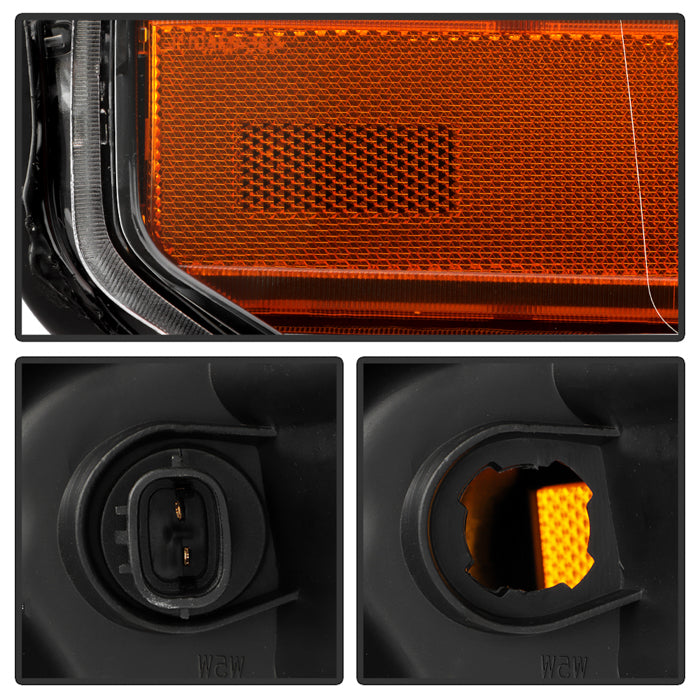 SPYDER 14-21 Toyota Tundra w/LED DRL OE Right Halogen Headlight - Black (HD-JH-TTU14-DRL-OE-BK-R) 9959288