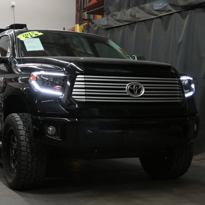 SPYDER xTune 14-21 Toyota Tundra (Excl. SR/SR5/TRD) Full LED Headlights - Black (HD-JH-TTU14-LED-BK) 9049316