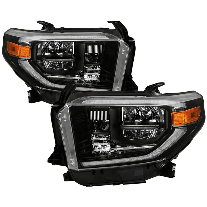 Spyder 14-17 Toyota Tundra OEM LED Headlights Black(Does Not Fit Models With DRL) 9049323