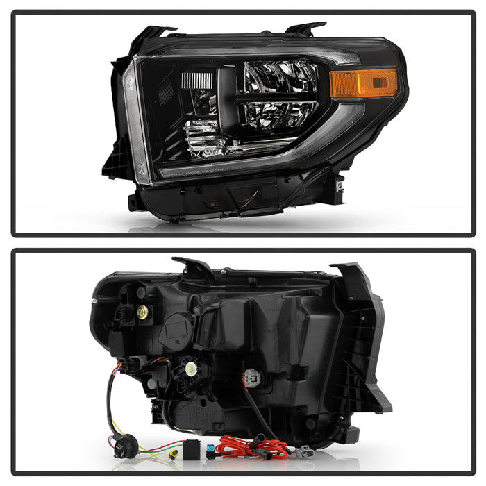 Spyder 14-17 Toyota Tundra OEM LED Headlights Black(Does Not Fit Models With DRL) 9049323