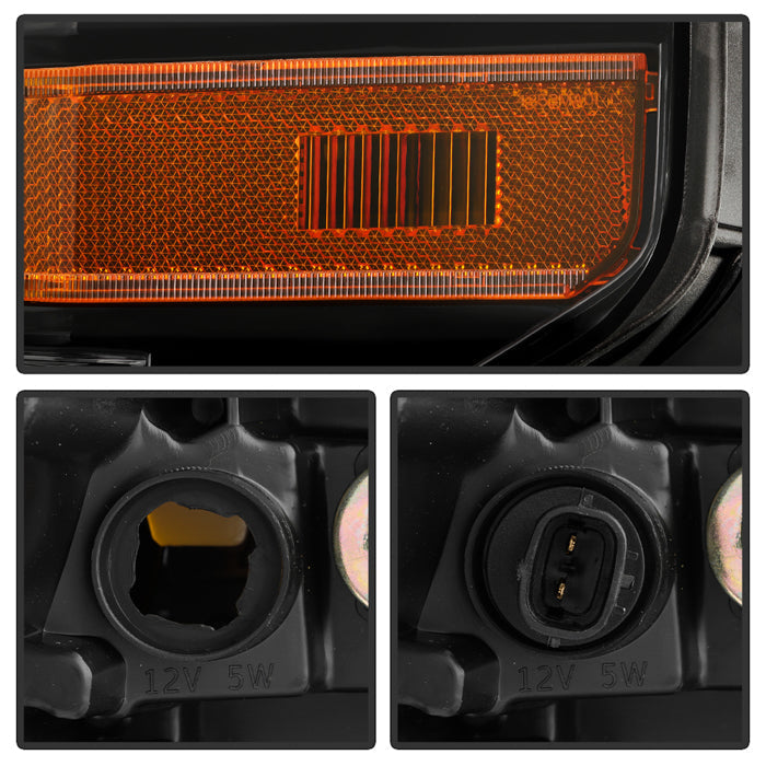 Spyder 14-17 Toyota Tundra OEM LED Headlights Black(Does Not Fit Models With DRL) 9049323
