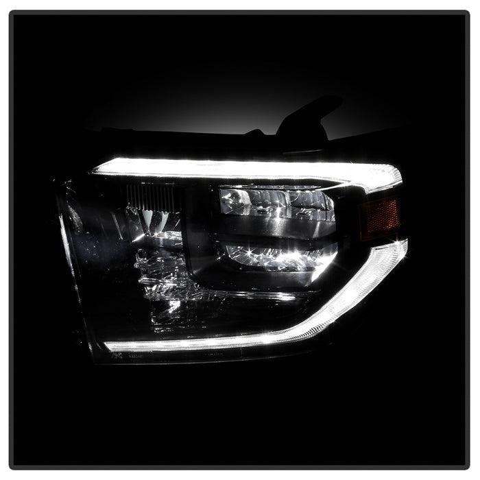 Spyder 14-17 Toyota Tundra OEM LED Headlights Black(Does Not Fit Models With DRL) 9049323